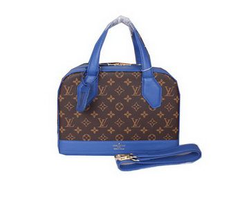 LV Monogram Canvas & Leather Alma PM M94602 Blu