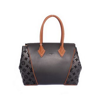 LV W Borsa PM M94337 Monogram in pelle di vitello nero e argento