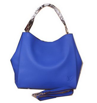 Louis Vuitton M91671 Blu Camoscio Borseatelle