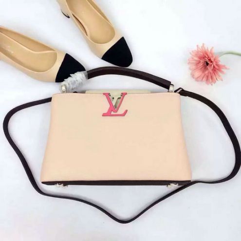 Louis Vuitton Taurillon Capucines BB M42574 Rosa