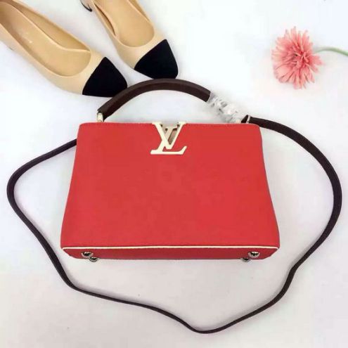 Louis Vuitton Taurillon Capucines BB M42574 Red