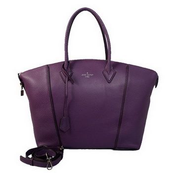 Louis Vuitton Veau Cachemire LOCKIT MM M94595 Viola