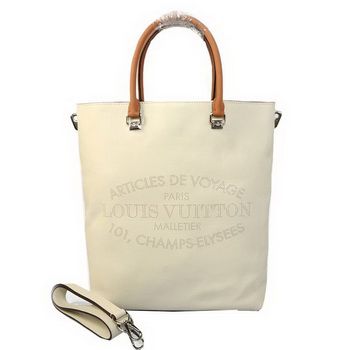 LV Veau Soie in pelle originale FLORE GM M48859 Bianco