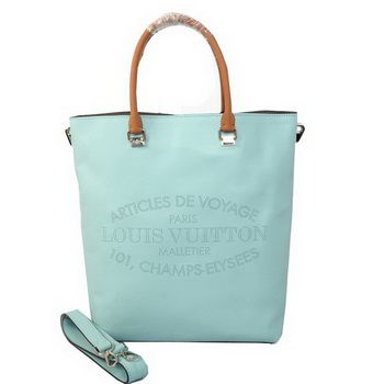 LV Veau Soie in pelle originale FLORE MM M48860 Blue Light