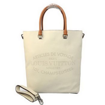 LV Veau Soie in pelle originale FLORE MM M48860 Bianco