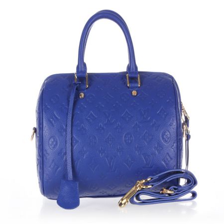 Louis Vuitton Monogram Empreinte M40762 Speedy bandoulière 25 Blu