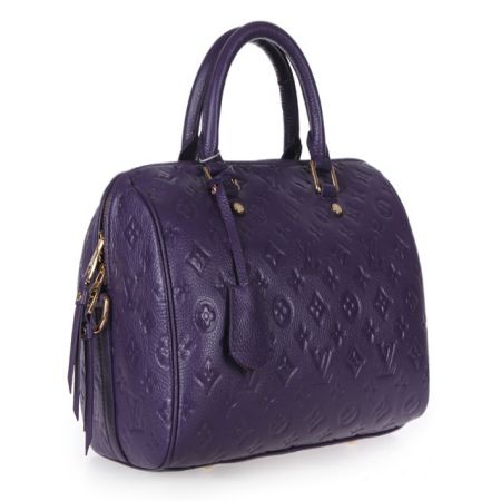 Louis Vuitton Monogram Empreinte Speedy bandoulière 25 M40762 viola