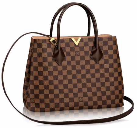 2016 Louis Vuitton Damier Ebene Kensington 'LV' Borse di Tela