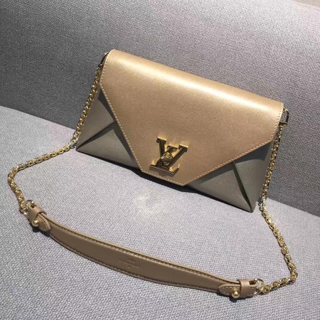 Louis Vuitton Leather Evening Bag LOVE NOTE M54501 Apricot