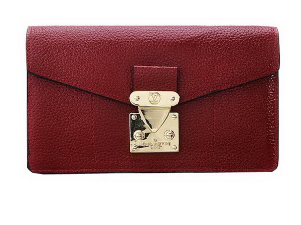 Louis Vuitton Veau Cachemire Leather Dauphine Wallet M58251 Red