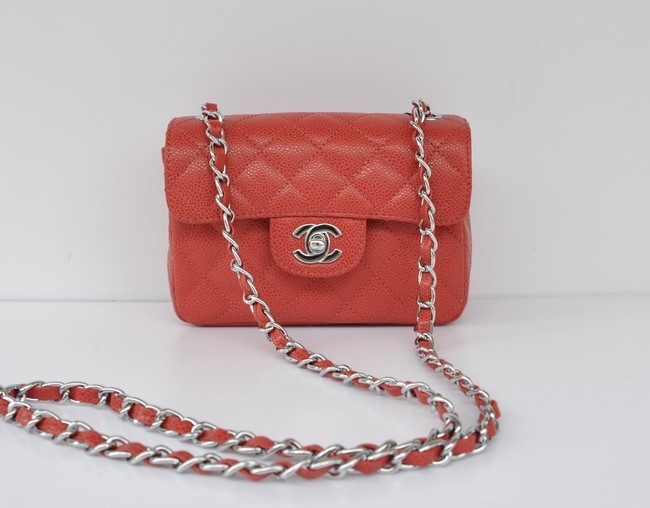 Chanel 1115 Argento Fine Caviale Rosso