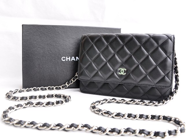 Chanel 33814 Pelle Di Pecora Nera