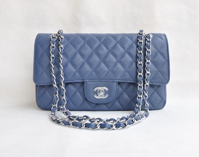 Chanel 1112 Luce Blu Catena Palla Argento Modello