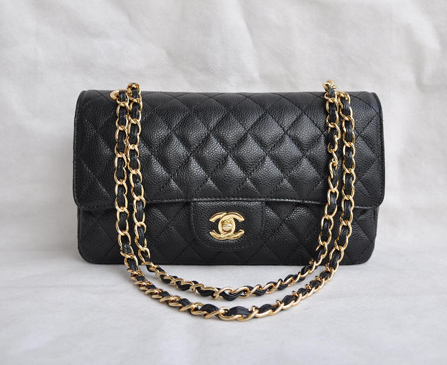 Chanel 1112 Nero Modello Palla Oro A Catena Nero Li