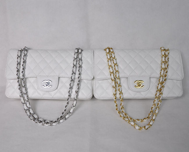 Chanel 1112 Palle Bianco Argento Fine Catena In Argento