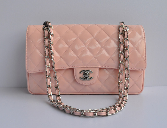 Chanel 1112 Rosa Catena In Argento Vernice