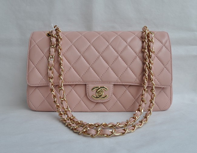 Chanel A1113 Rosa Pecora Oro Hardware