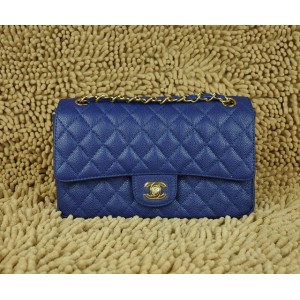 Chanel A01112 Classic Black Flap Borse Caviar Con Hardware Oro