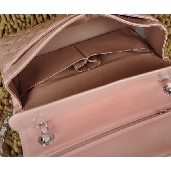 Rose Borse Chanel A01112 Flap In Pelle Di Brevetto Con Hardware