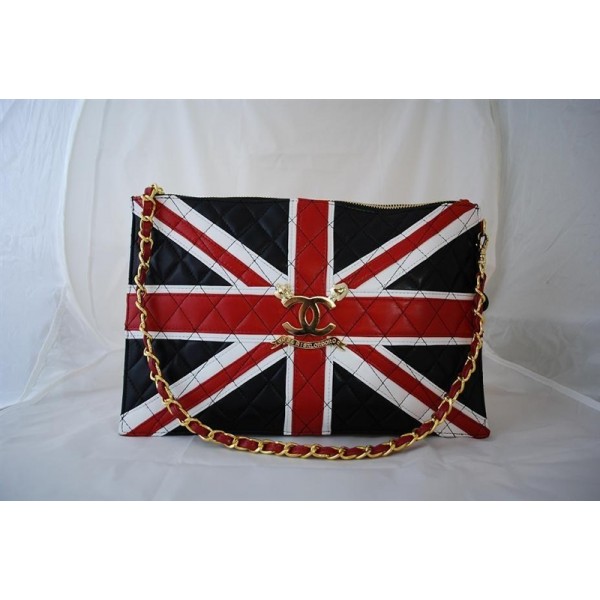 2010 Borse Chanel Quilted Flag Britannico Agnello