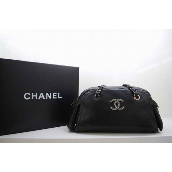 Borse Chanel A47977 Bowling In Pelle Nera