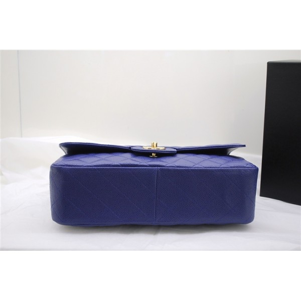 Chanel A47600 Jumbo Cristallo Blu Borse In Pelle Di Vacchetta Co