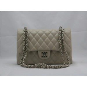 Borse Chanel A01112 Black Classic Flap Agnello Con Silver Hw