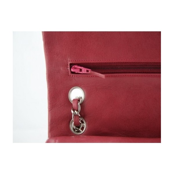 Borse Chanel A01112 Rosso Scuro Classico Lembo Pelle Di Agnello