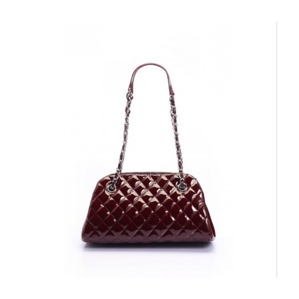 Borse Chanel A50557 Maroon Vernice Bowling