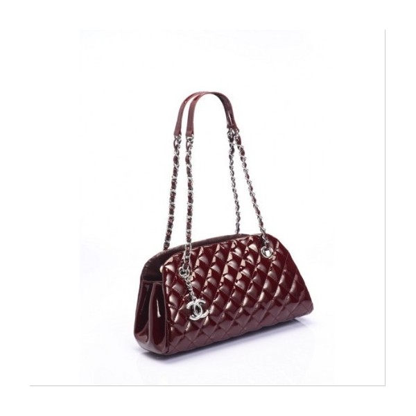 Borse Chanel A50557 Maroon Vernice Bowling