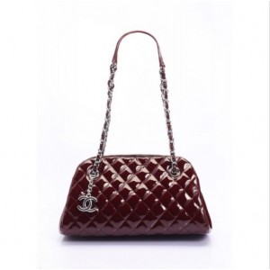 Borse Chanel A50557 Maroon Vernice Bowling