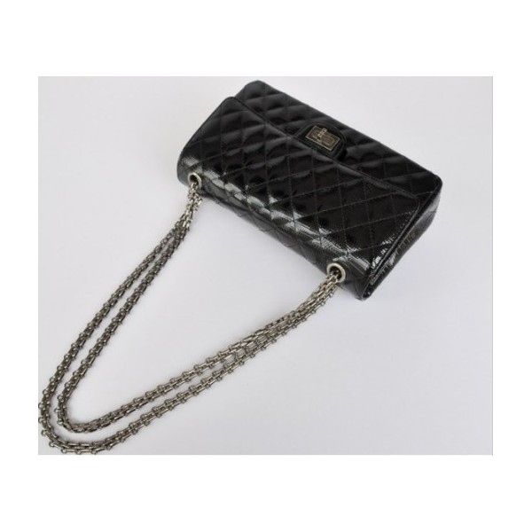 Borse Chanel Flap A01112 In Pelle Lizard Vene Con Shw Nero