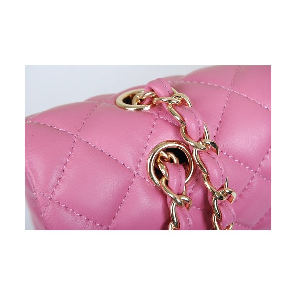 Borse Chanel Flap In Pelle Di Agnello Rosa Con 49366 Lussuosa D