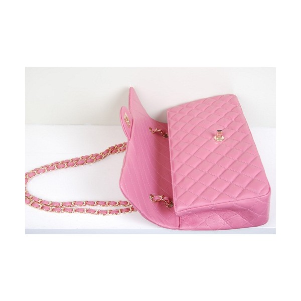 Borse Chanel Flap In Pelle Di Agnello Rosa Con 49366 Lussuosa D