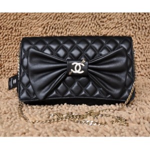 Chanel 2011 Classic Lembo Tie Borsa Agnello Nero E Dettagli