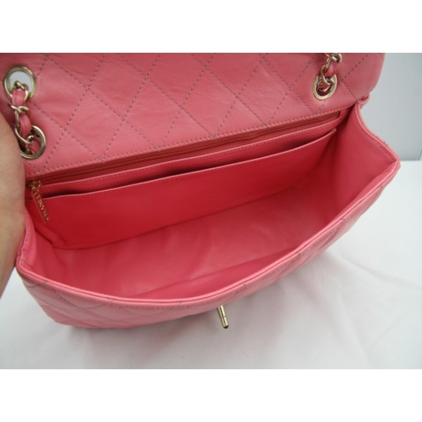 Chanel 2011 Flap Bag Agnello Rosa Con Lusso Multi Pierre Chiusur