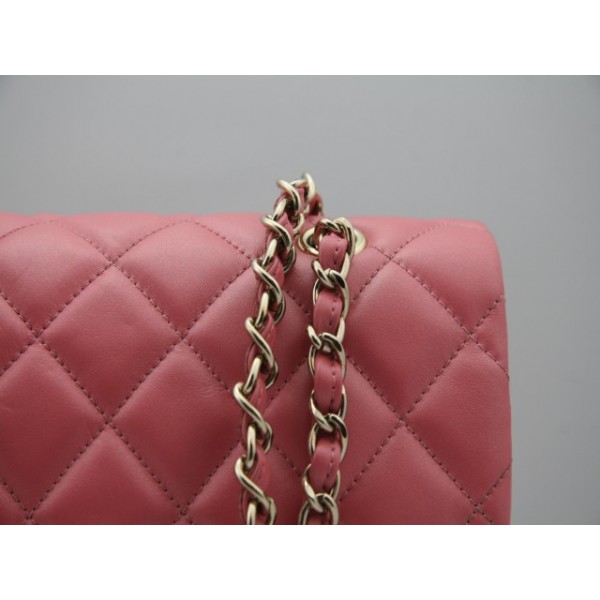 Chanel 2011 Flap Bag Agnello Rosa Con Lusso Multi Pierre Chiusur