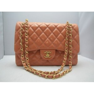 Chanel 2011 Flap Bag In Vernice Marrone Chiaro Con I Recenti Ghw