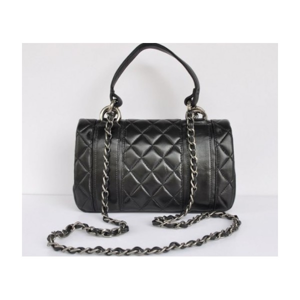 Chanel 2011 Nuovi Borse Agnello Nero Con Logo Doppia C