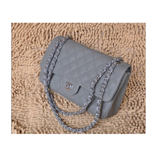 Chanel A01112 Nero Caviar Leather Borse Flap Classic Con Shw