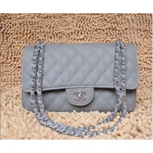 Chanel A01112 Nero Caviar Leather Borse Flap Classic Con Shw