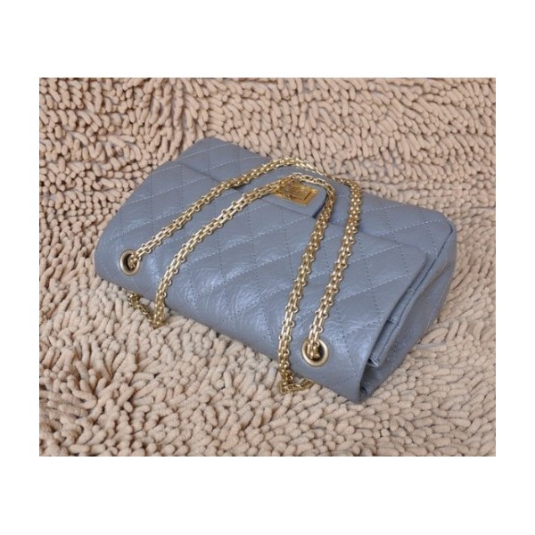 Chanel A28668 Grigio Pelle Di Vitello Flap Borse Con Oro Hw