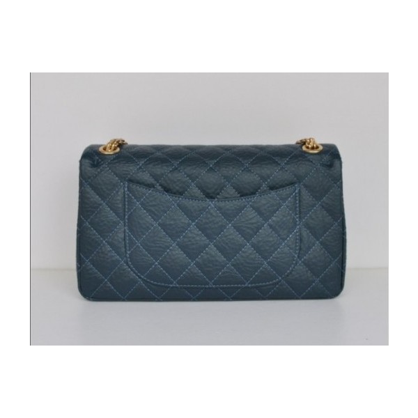 Chanel A30226 Flap Borse In Pelle Di Vitello Nero Con Oro Hw Cla