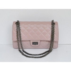 Chanel A30226 Rosa Chiaro Vitello Flap Bag In Pelle Con Una Pist