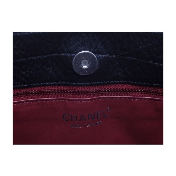 Chanel A47269 Trapuntato Nero Tote Vitello Con Chiusura Signorin