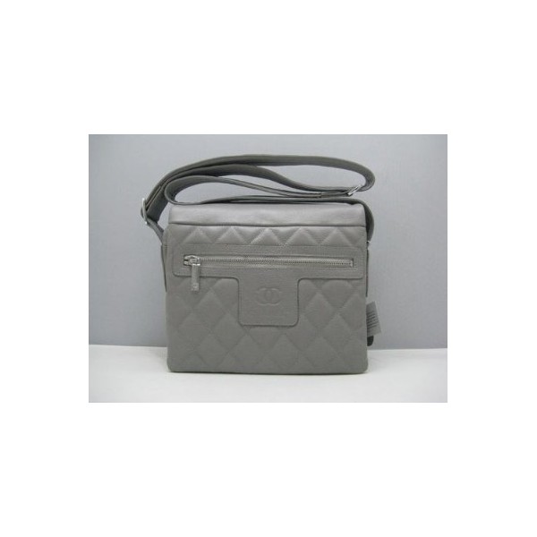 Chanel A48616 Trapuntato Grigio Caviar Borse A Tracolla In Pelle