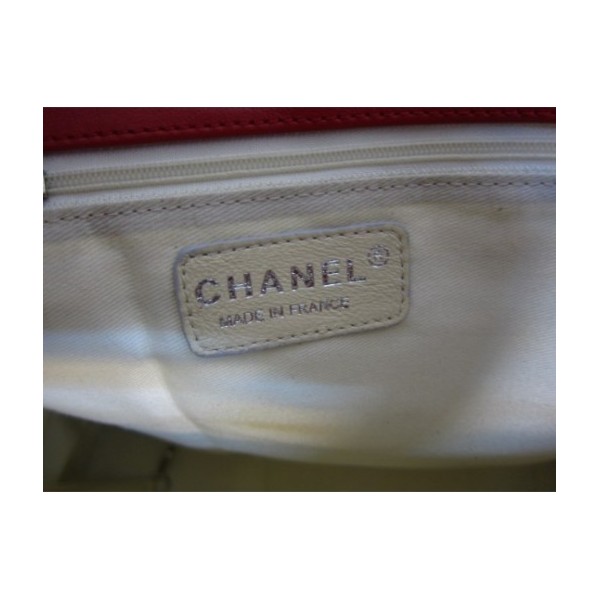 Chanel A49271 Grande Red Bag Agnello Con Shw