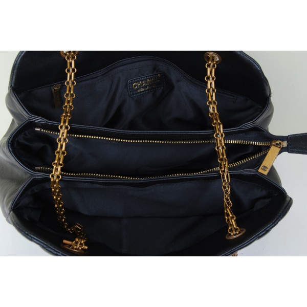 Chanel A49854 Trapuntato In Pelle Di Agnello Borsa Nero L