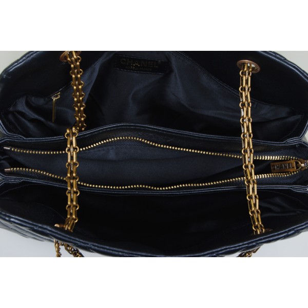 Chanel A49855 Grande Tote Borse Nero Agnello