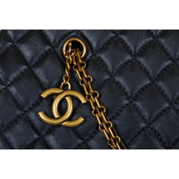 Chanel A49855 Grande Tote Borse Nero Agnello